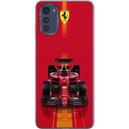 Yhteensopiva Puhelinkuori Motorola Motorola Moto E32s Ferrari Formula 1 -auto ikonisessa punaisessa muotoilussa urheilullisella tarkkuudella