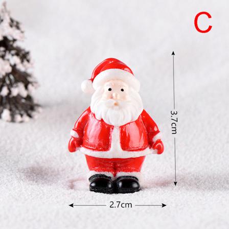 Christmas Tree Snowman Diy Miniatyr Trädgårdsinredning Jultomten M