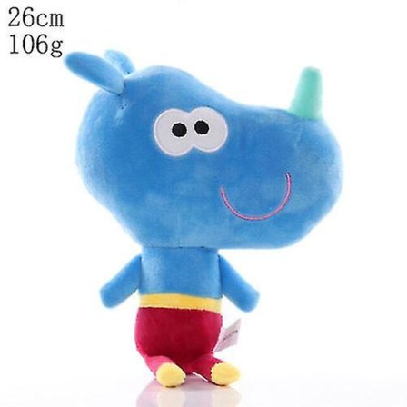 Hey Duggee Plyslegetøj Blødt Børn Børns Søde Fyldt Legetøj Hund Lærer Bjørn Næsehorn Blæksprutte Gris Krokodille Dukke Tegneserie (FMY)