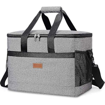 Kylväska 30/50/60 burkar hopfällbar och isolerad stor lunchväska läckagesäker mjuk kylväska bärbar väska för camping/grillning/familjeaktiviteter 