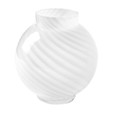 Åhléns Home Vas DAHLIA SWIRL 24 cm Dekoration Vit ONESIZE