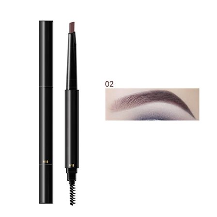 Vandtæt øjenbrynspen med trekantet spids og børste, makeup kosmetik 02