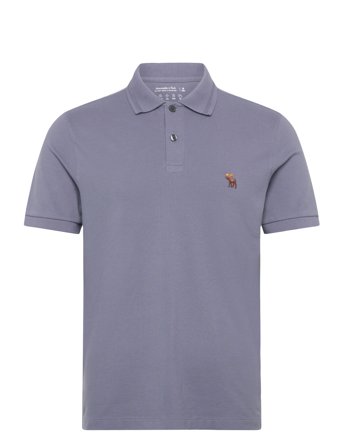 Abercrombie & Fitch Life Like Moose Icon Polo - Grey - S