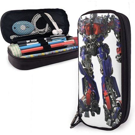Transformers Läderpennfodral Pennfodral Stationery Bag Kontor Bärbar Förvaringslåda Kosmetisk Box Mapp bd005972 (YJD)