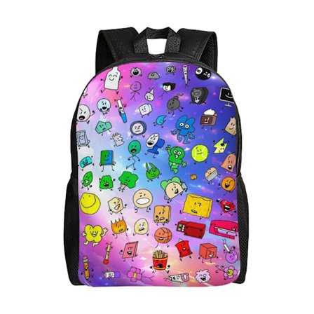 a989Game Bfdi Battle For Dream Island Skolryggsäck för tonårsflickor Mellanstadieväska Laptopväskor zxDM989
