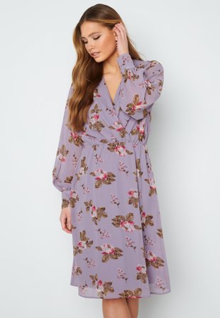 Bubbleroom Occasion Loelle Chiffon Dress Dusty lilac Klær