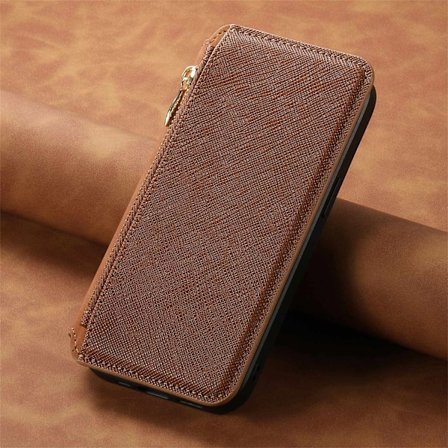 Etui til iPhone 13 brun Magnetisk cover sugekop adsorberer Flip