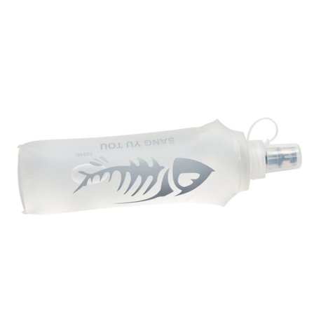 250ml/500ml Taitettava Juomarakko, Kannettava Erittäin Kevyt TPU Pehmeä Juomapullo, Ulkoilu, Retkeily, Leirintä, 500ml Läpinäkyvä