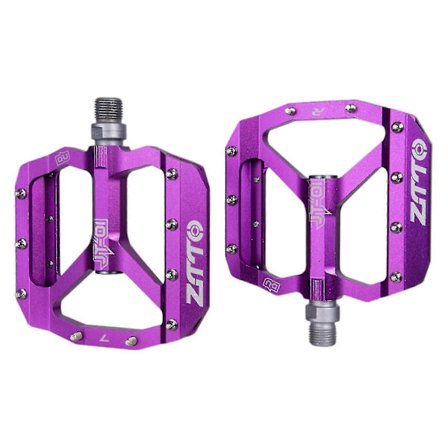 MTB Landeveissykkel Pedaler Reservedeler Aluminiumslegering 12 mm Aksellager Lilla{AZC}