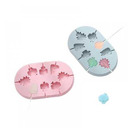 2PCS Silikonform för klubbor med lock Choklad Mjuk godis Ostpinne Form Självtillverkad DIY Bakverktyg