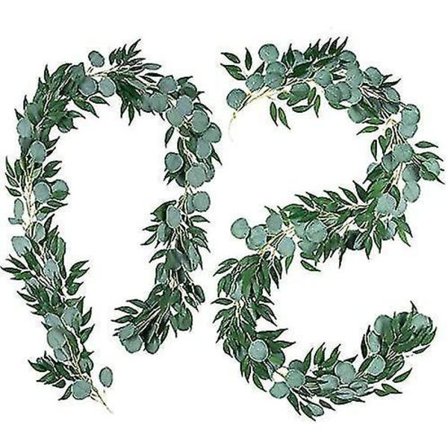 13 fot Eucalyptus Willow Girland 2 stk Kunstige Vinstokker