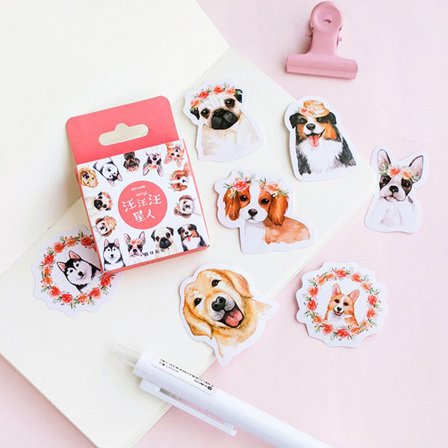 46 Hundar klistermärken