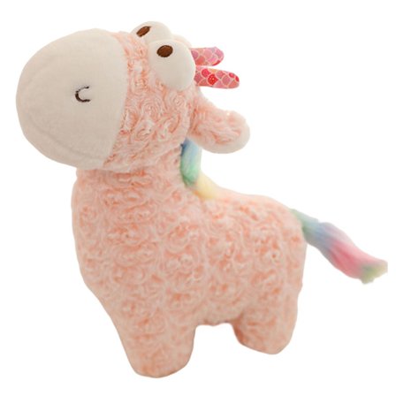 Søt Hjort Plysjleketøy Fylt Dyre Dukke Nydelig Myk Plysj Pude Plysj Dukke Til Barn Baby Trøstende Gave(38cm,Rosa)