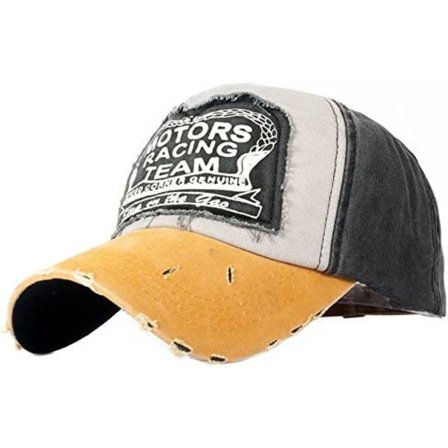 Khaki/Gul Vintage Baseball Cap Unisex Sport Snapback Cap Hip-