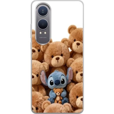 Kompatibel Mobilcover til OnePlus OnePlus Nord CE4 Lite Sød og sikker illustration med Stitch omgivet af bamser, der skaber en varm og legende følel