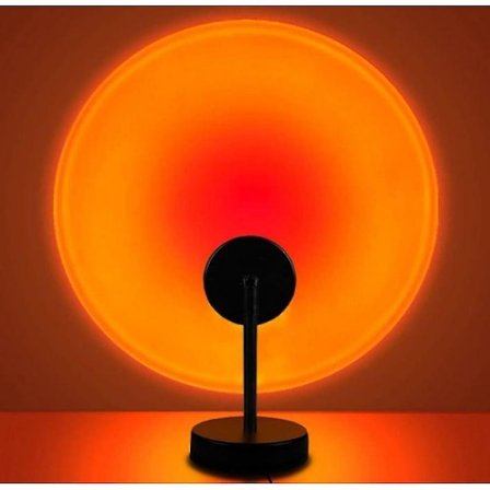 Led Sunset Light, 5w Projector Rainbow Light, Usb Charging, Suitable For Family Living Room And Bedroom Decoration