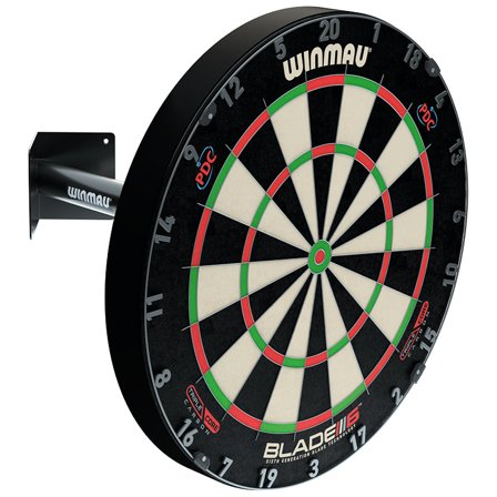 Winmau Dartboard Accessories Edge Telescopic Corner Bracket for Wall Mounting, Steel, Black, Easy Installation, Home Pub Game Room