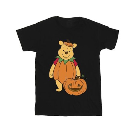 Nalle Puh Herr Pumpa Bomull Halloween T-shirt L Svart