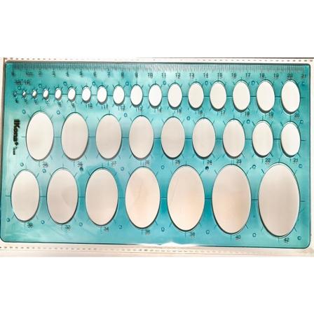 Ellipsmall 480/P, 4-42mm, 34 ellipser (ovalmall), 13x22cm multifärg