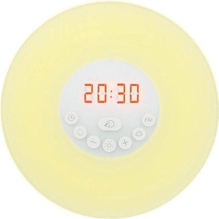 Opplyst «Wake-Up» Vekkerklokke Radio Med Naturlyder