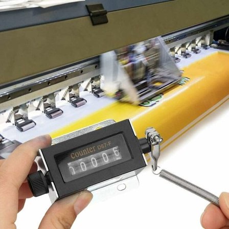 D67-F 5-cifret mekanisk tæller Nulstillelig manuel træk tæller Tælleområde