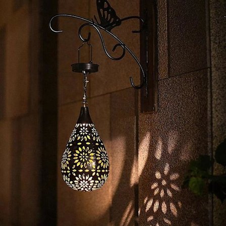 Utomhus Marockansk Lykta Solcellsbelysning Projektionslampor