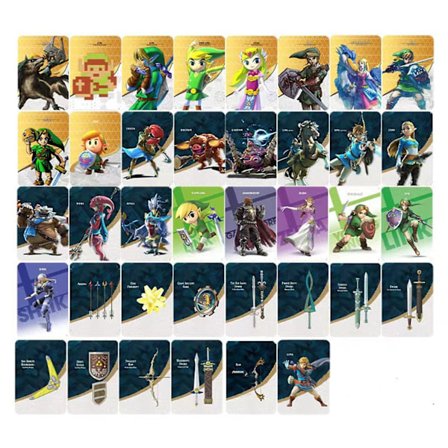 Zelda Amiibo NFC-kort Let Nemt Spille 38 stk./sæt Spil Samlekort Velegnet til Passionerede Spillere og Samlere