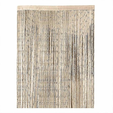 Nauhaovi, yksivärinen tupsuikkunapaneeli, retrohuoneen oviverkko, 100 x 200 cm - Xin