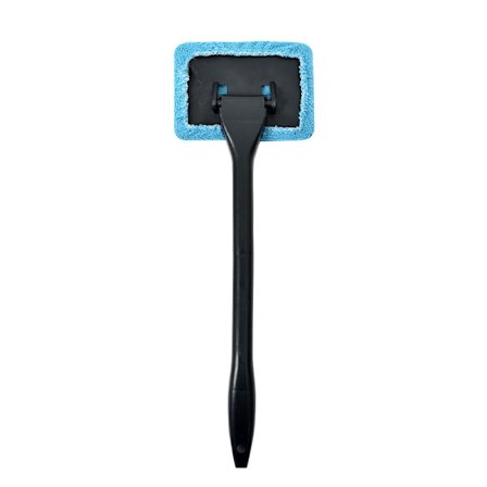 Bilvinduesrensebørste Automatisk Vinduesstøvfjerner Værktøj Bil Forrudevasker med Aftageligt Håndtag (Lyseblå)