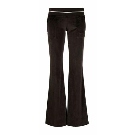 Palm Angels, Wide Trousers Zwart, Dames, Maat:M
