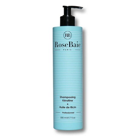 RoseBaie Paris Shampoo Keratin & Castor Oil 500 ml, Hår, Shampoo, Hårshampoo