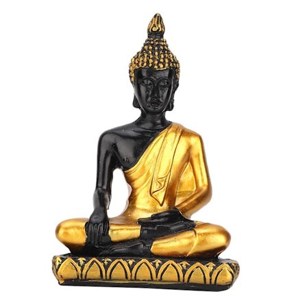 Populära sandbordstillbehör Sydostasien Buddha-staty Hartsdekoration(Guld)