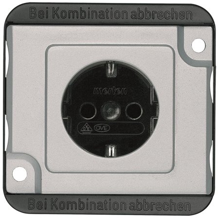 Schneider Electric 270960 Vägguttag 1-vägs, jordat, pansar, Strömbrytare & vägguttag