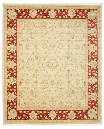Farahan Ziegler 250X300 Grand Beige/Rouge Tapis