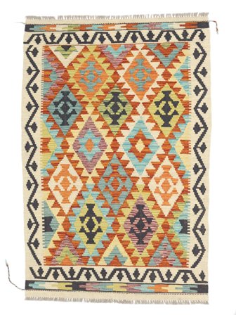 Mały Kilim Afgan Old Style Dywan 99X149 Wełna
