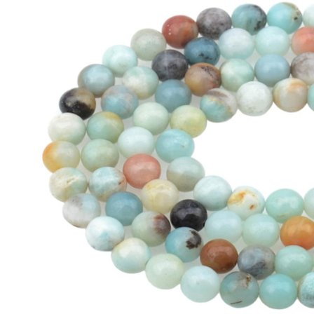 Naturlig Amazonitt Jadestein Naturlig fargerik Amazonitt