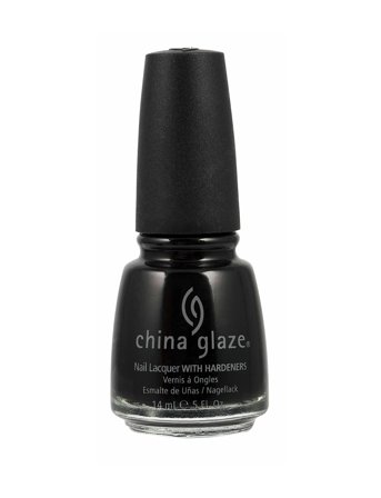China Glaze Nail Lacquer - Black - 14 ml