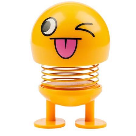 Auton keväällä ravisteleva nukke Henkilökohtainen jouset tanssiva figuurilelut auton kojelautakoriste No. 1 Sticking Head
