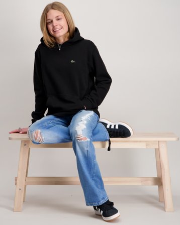 Lacoste SWEATSHIRT HOOD Czarny Bluzy z kapturem Dziewczyna - Kids Brand Store