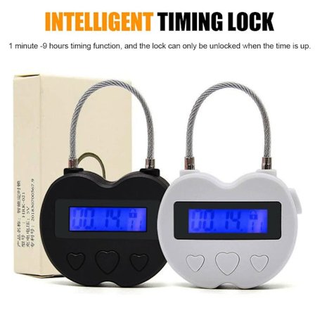 Smart Time Lock LCD-skärm Time Lock VIT White