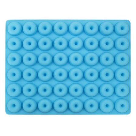 48-håls Fancy Donut Chokladform Bakform Blå one size