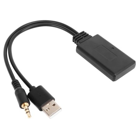 Bluetooth 5.0 AUX-adapter Förlustfri överföring Plug and Play-mottagare för bilradio 1 3 5 6 7-serien