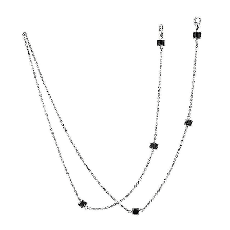 Øjenbryntilbehør Brilleholder Anti-tabt Krystalperlekæde Briller