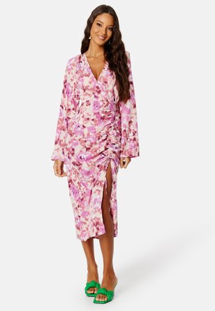 Bubbleroom Occasion - Louiza Dress - Light pink / Floral - Kläder