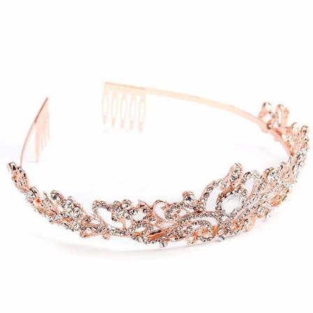 Silver Crystal Tiara Kronor För Kvinnor Flickor Prinsessa Elegant