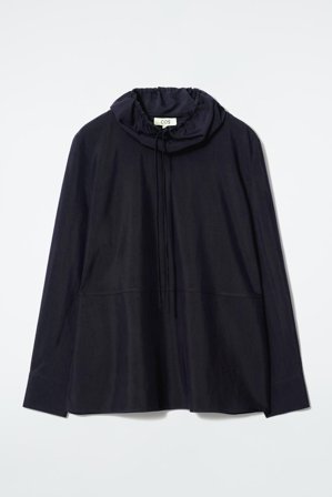 COS Femme Haut À Col Ajustable in Bleu