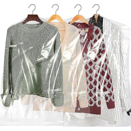 20 stk. klare plastik renseriposer lette og holdbare poser til opbevaring af dine jakkesæt og kjoler - ZZY