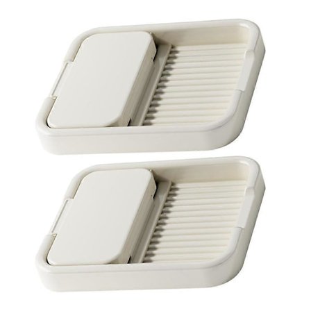 2 stk. husholdnings lågstativer multifunktionelle lågholdere bordplade lågorganisatorer lågtilbehør