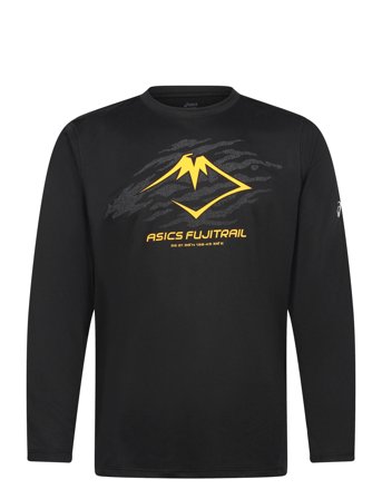 Asics Fujitrail Logo Ls Top - Black - L