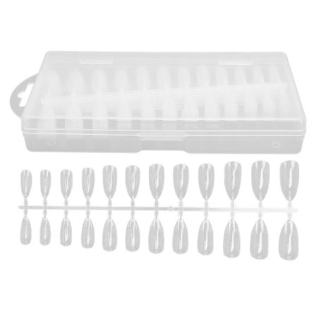 240 st Transparenta Naglar, Falska Naglar, Förlängningslapp, DIY Nagelkonst, Artificiella Falska Naglar